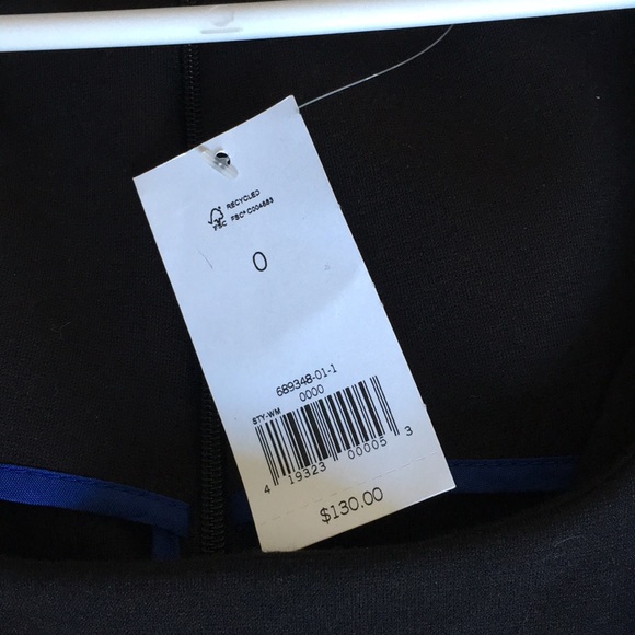 Banana Republic Black sleeveless dress NWT 0 - Picture 3 of 3